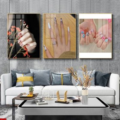 File PSD File tranh nail , tranh trang trí quán nail móng SPA3074 (gốc) nhiều lớp (multi-layer)