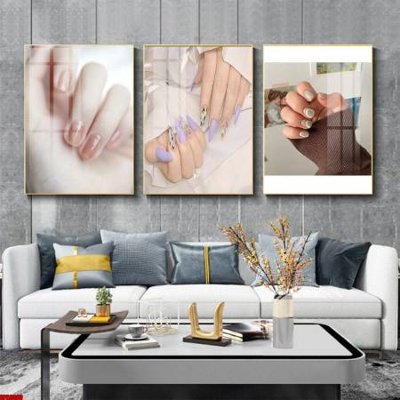 File tranh File tranh nail , tranh trang trí quán nail móng SPA3080 (gốc) chủ đề thành phố