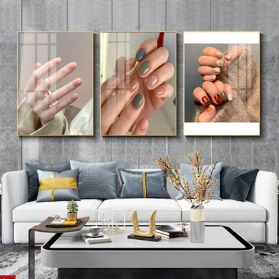 File gốc in mica File tranh nail , tranh trang trí quán nail móng SPA3082 chất lượng