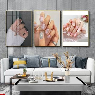 File gốc File tranh nail , tranh trang trí quán nail móng SPA3108 (phiên bản chuẩn) để in ấn