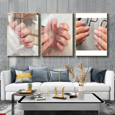 File gốc File tranh nail , tranh trang trí quán nail móng SPA3111 (PNG) không nền chất lượng