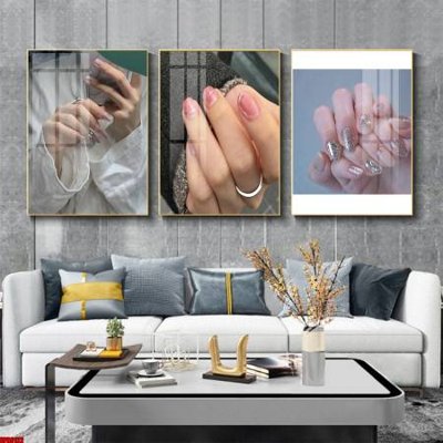 File gốc File tranh nail , tranh trang trí quán nail móng SPA3122 cho in ấn và thiết kế