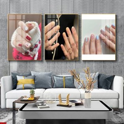 File tranh PSD File tranh nail , tranh trang trí quán nail móng SPA3127 chất lượng cao