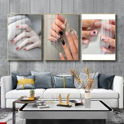 File gốc File tranh nail , tranh trang trí quán nail móng SPA3164 (chuẩn màu) cho in offset