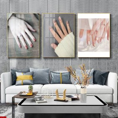 Hình ảnh file gốc File tranh nail , tranh trang trí quán nail móng SPA3180 cho in UV