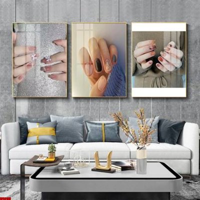 File tranh trang trí File tranh nail , tranh trang trí quán nail móng SPA3189 (file gốc)