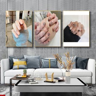 Download file gốc File tranh nail , tranh trang trí quán nail móng SPA3202 (in lụa) cao cấp