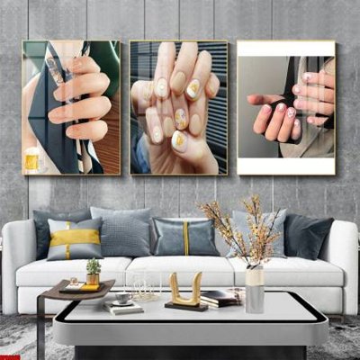 File gốc File tranh nail , tranh trang trí quán nail móng SPA3205 (chuẩn màu) cho in offset