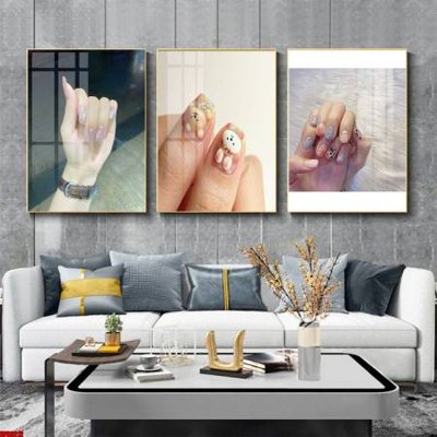 File gốc File tranh nail , tranh trang trí quán nail móng SPA3212 (in mica) làm bảng hiệu