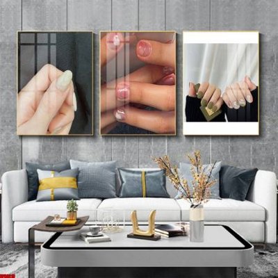 File gốc File tranh nail , tranh trang trí quán nail móng SPA3219 (trang trí) phòng ngủ