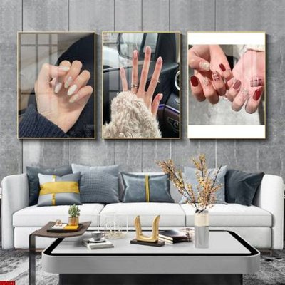 File gốc in ấn File tranh nail , tranh trang trí quán nail móng SPA3221 độ phân giải cao