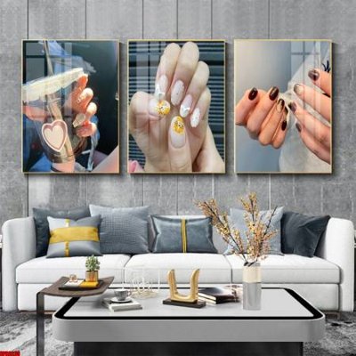 File gốc in tráng gương File tranh nail , tranh trang trí quán nail móng SPA3235 chi tiết