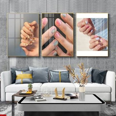 File tranh File tranh nail , tranh trang trí quán nail móng SPA3244 (ảnh gốc) in trần xuyên sáng
