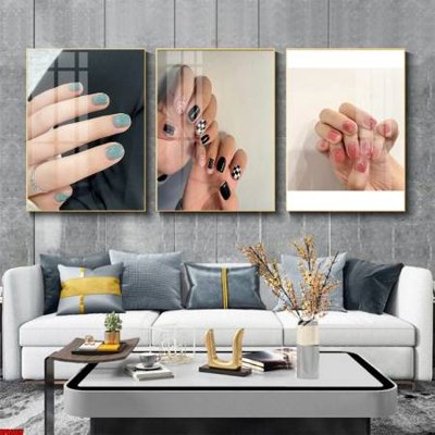 File gốc File tranh nail , tranh trang trí quán nail móng SPA3257 (in lụa) cao cấp