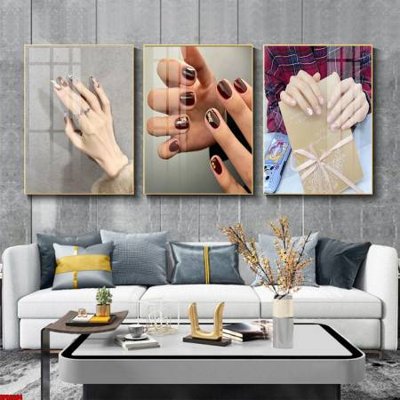 Download file ảnh gốc File tranh nail , tranh trang trí quán nail móng SPA3264 để in ấn