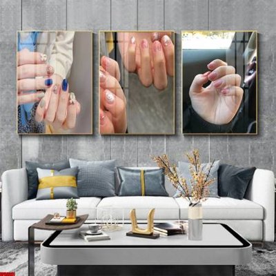 File gốc File tranh nail , tranh trang trí quán nail móng SPA3281 (PNG) không nền chất lượng