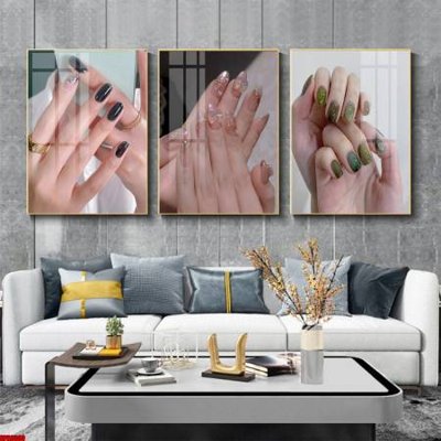 File PSD File tranh nail , tranh trang trí quán nail móng SPA3300 (gốc) cho in quảng cáo