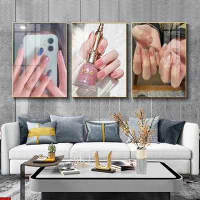 File gốc File tranh nail , tranh trang trí quán nail móng SPA3310 (in mica) trang trí