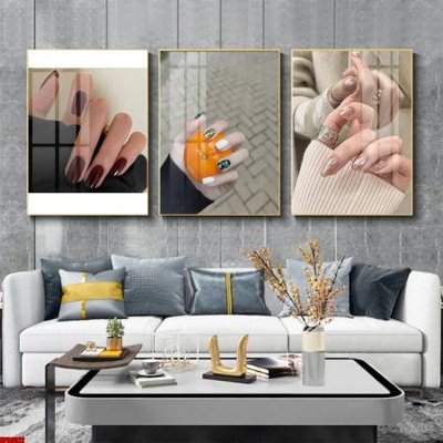 File gốc File tranh nail , tranh trang trí quán nail móng SPA3322 (trang trí) cho phòng khách