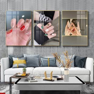 File gốc File tranh nail , tranh trang trí quán nail móng SPA3323 (bản quyền) cho in ấn