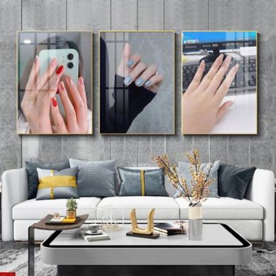 File PSD File tranh nail , tranh trang trí quán nail móng SPA3325 (gốc) tách lớp chi tiết