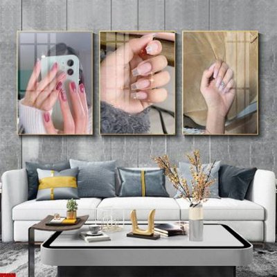 File gốc File tranh nail , tranh trang trí quán nail móng SPA3335 (in mica) làm quà tặng