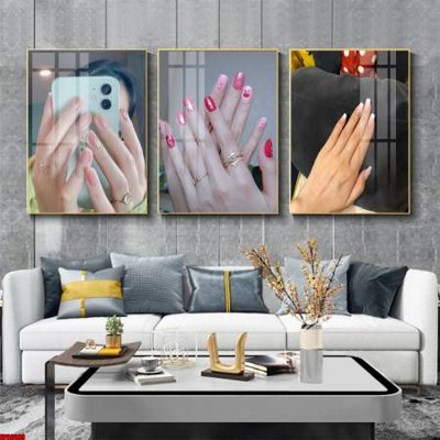 File in trần File tranh nail , tranh trang trí quán nail móng SPA3339 (bản gốc) phong cảnh