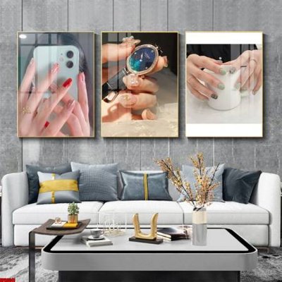 File tranh File tranh nail , tranh trang trí quán nail móng SPA3341 (bản gốc) treo quán cafe