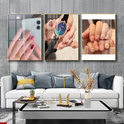 File gốc in tráng gương File tranh nail , tranh trang trí quán nail móng SPA3343 chi tiết