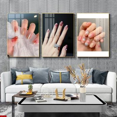 File tranh ảnh gốc File tranh nail , tranh trang trí quán nail móng SPA3345 dùng cho in khổ lớn