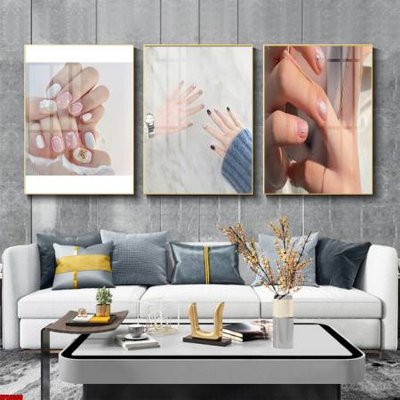 File gốc in ấn File tranh nail , tranh trang trí quán nail móng SPA3366 độ phân giải cao