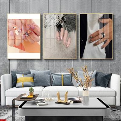 File ảnh File tranh nail , tranh trang trí quán nail móng SPA3371 (gốc) in quảng cáo ngoài trời