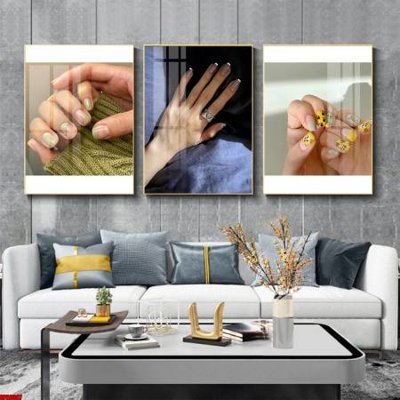 File in lụa File tranh nail , tranh trang trí quán nail móng SPA3387 (tân cổ điển) File tranh nail , tranh trang trí quán nail móng SPA3387