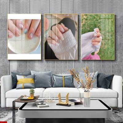 File in trần File tranh nail , tranh trang trí quán nail móng SPA3396 (bản gốc 3D) sống động