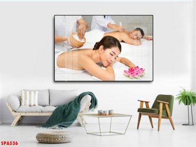 File gốc Tranh trang trí Spa SPA536 (in tráng gương) ốp tường