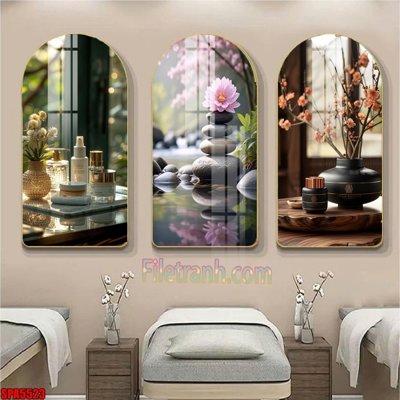 File ảnh File tranh vòm spa kiểu mới SPA5523 (gốc) cho trang trí nhà hàng