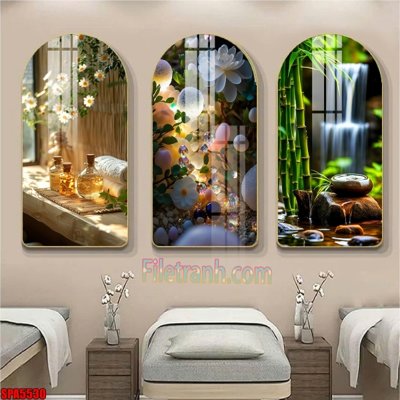 File in trần File tranh vòm spa kiểu mới SPA5530 (bản gốc) hoa văn
