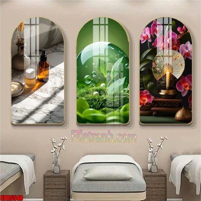 File gốc File tranh vòm spa kiểu mới SPA5540 (in tráng gương) ốp tường