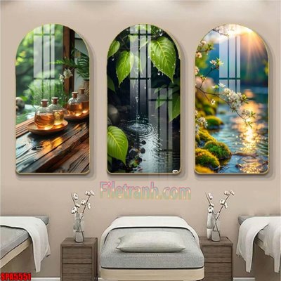 File gốc File tranh vòm spa kiểu mới SPA5551 (thiết kế) độc quyền