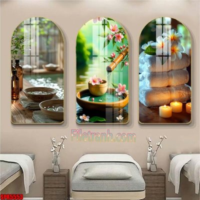 File in ấn File tranh vòm spa kiểu mới SPA5553 (bản gốc) từ file gốc