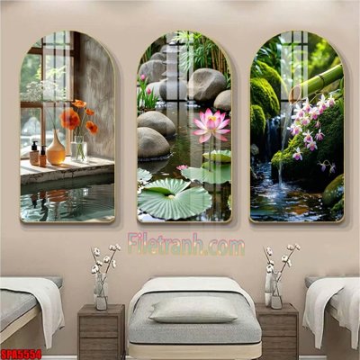 Tải file gốc File tranh vòm spa kiểu mới SPA5554 (in bạt) quảng cáo