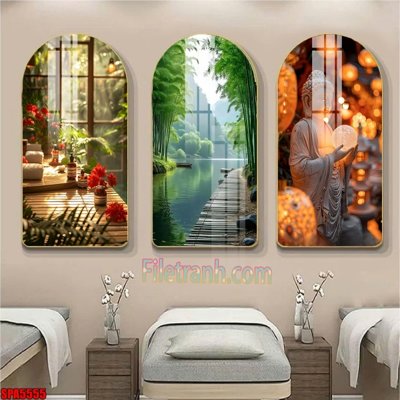 Tải file File tranh vòm spa kiểu mới SPA5555 (gốc) chủ đề tôn giáo