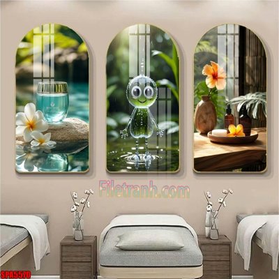 Tải file File tranh vòm spa kiểu mới SPA5570 (PSD) cho in ấn quảng cáo