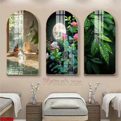 Tải file tranh gốc File tranh vòm spa kiểu mới SPA5579 chất lượng cao