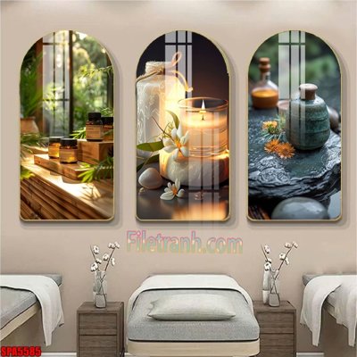 Tải file File tranh vòm spa kiểu mới SPA5585 (gốc) in tranh tráng gương