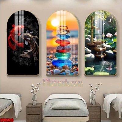 File PSD File tranh vòm spa kiểu mới SPA5610 (chất lượng in ấn)