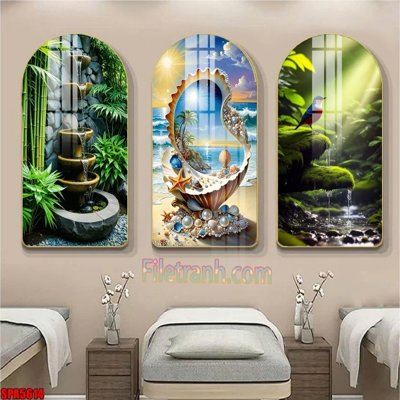 Download file File tranh vòm spa kiểu mới SPA5614 (gốc) in mica cao cấp