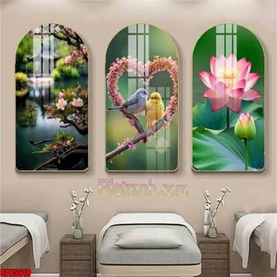 File tranh File tranh vòm spa kiểu mới SPA5619 (bản gốc) treo quán cafe
