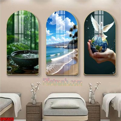 File gốc File tranh vòm spa kiểu mới SPA5623 (PNG) chất lượng cao