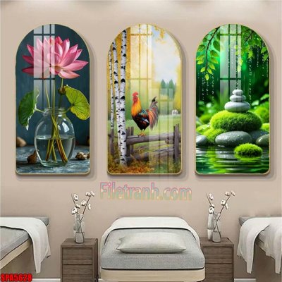 Tải file File tranh vòm spa kiểu mới SPA5628 (PSD) cho in ấn quảng cáo
